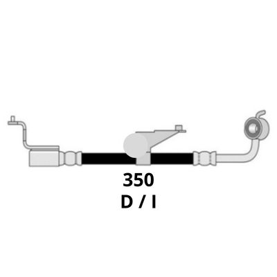 FL25126213 - Flexible FORD Escort Brasil 00--> Diesel ( Del. Izq.)=3091